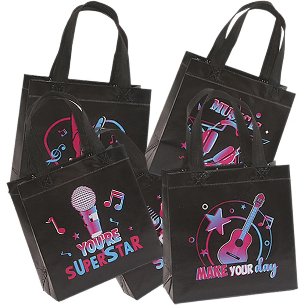 5Pcs Music Party Non-Woven Gift Bags Treat Bags 80s 90s Music ThemeParty Birthday Party Rock Theme Party Decorations Supplies
5Pcs Music Party Non-Woven Gift Bags Treat Bags 80s 90s Music ThemeParty Birthday Party Rock Theme Party Decorations Supplies