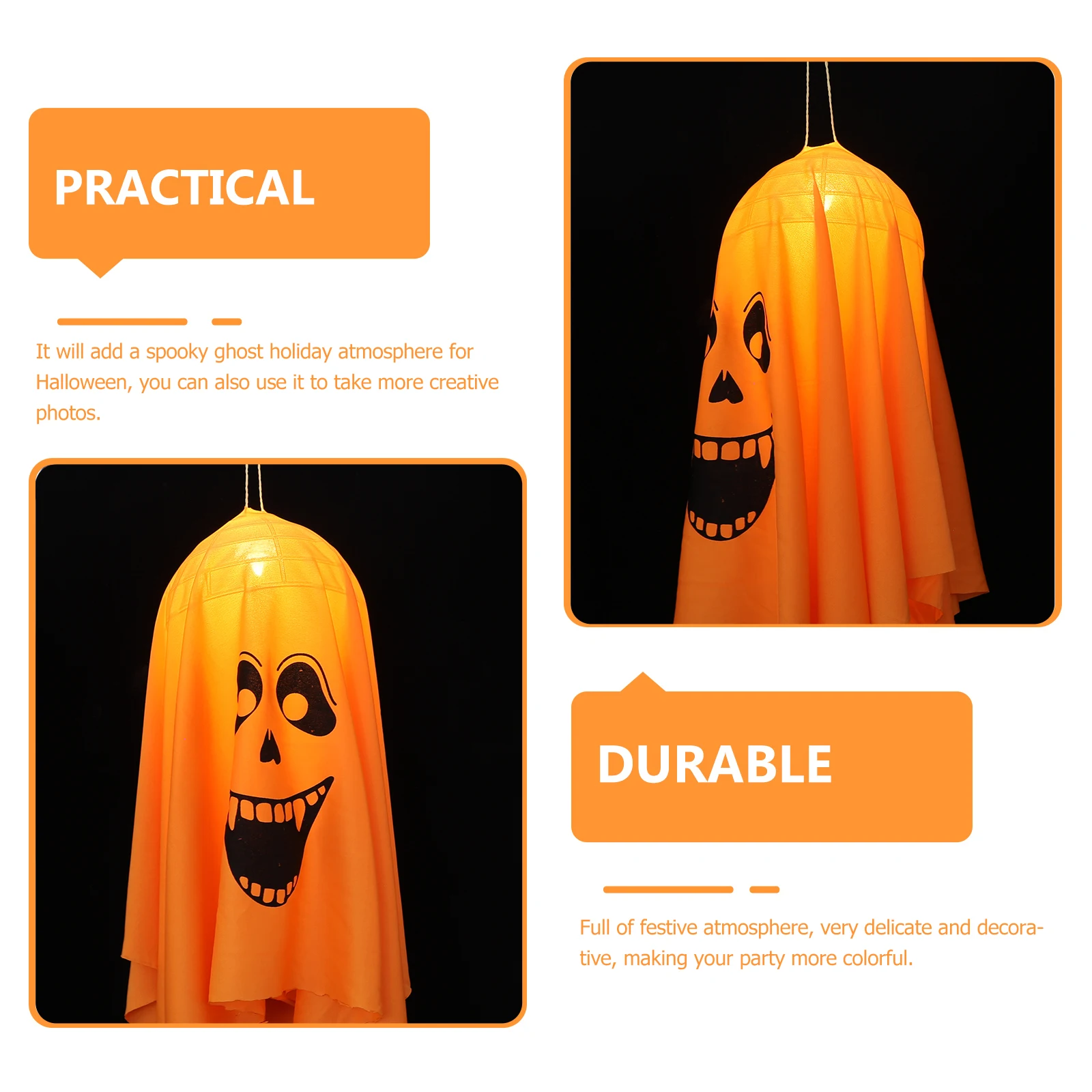 LED Chandeliers Decoration Halloween Ghost Light Outdoor Hanging Ornament Festival Decorations Ghost Pendant Hemp Rope
LED Chandeliers Decoration Halloween Ghost Light Outdoor Hanging Ornament Festival Decorations Ghost Pendant Hemp Rope