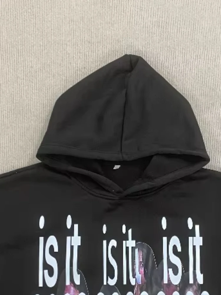 Новая толстовка в темном стиле с буквенным принтом в готическом и американском стиле в стиле ретро, свободная и модная повседневная толстовка с капюшоном, спортивная одежда
Новая толстовка в темном стиле с буквенным принтом в готическом и американском стиле в стиле ретро, свободная и модная повседневная толстовка с капюшоном, спортивная одежда