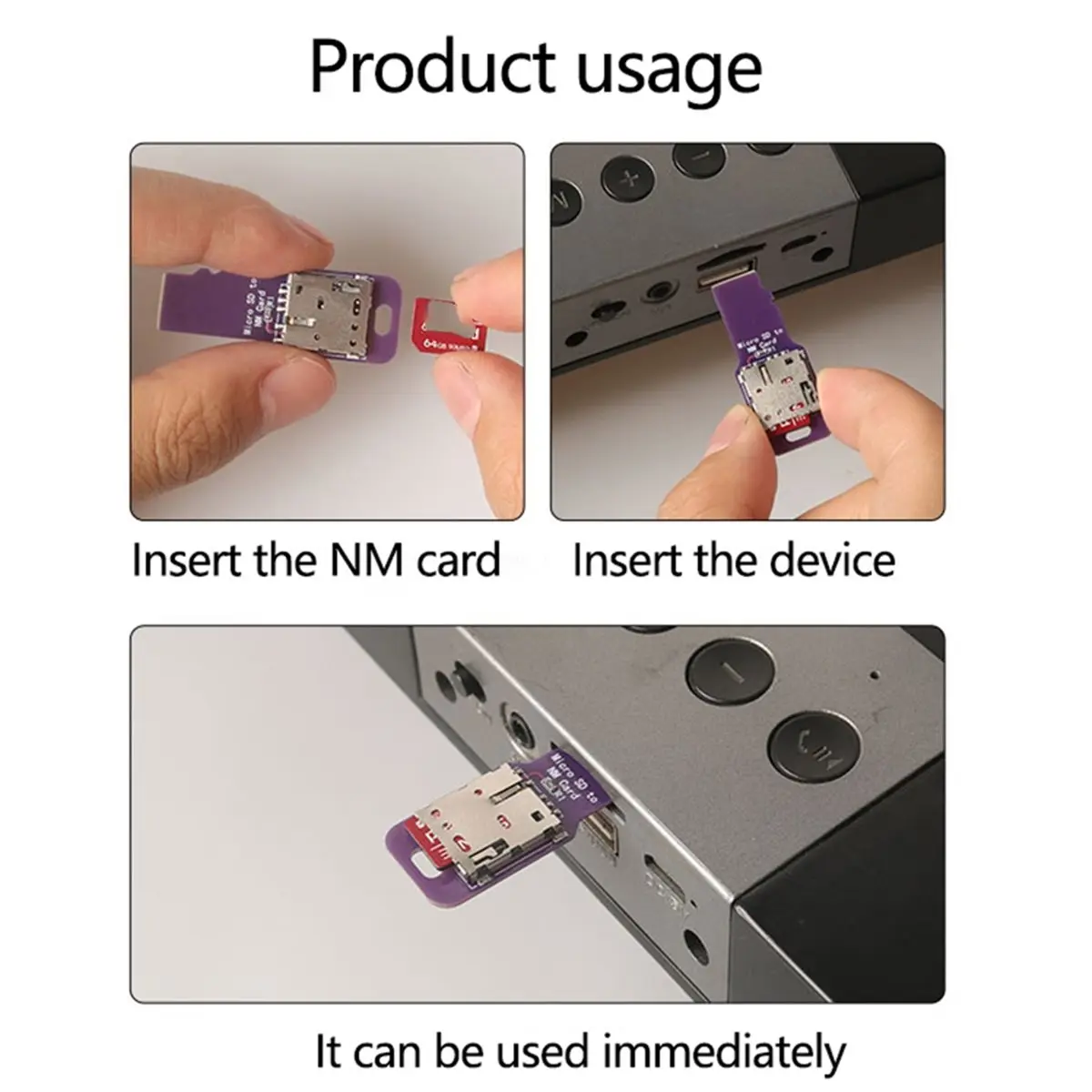 【BRILLIANT 】TF to NM Card Adapter Board TPC, External Extension Conversion Nano Card Heat Dissipation Test Card Sleeves
【BRILLIANT 】TF to NM Card Adapter Board TPC, External Extension Conversion Nano Card Heat Dissipation Test Card Sleeves