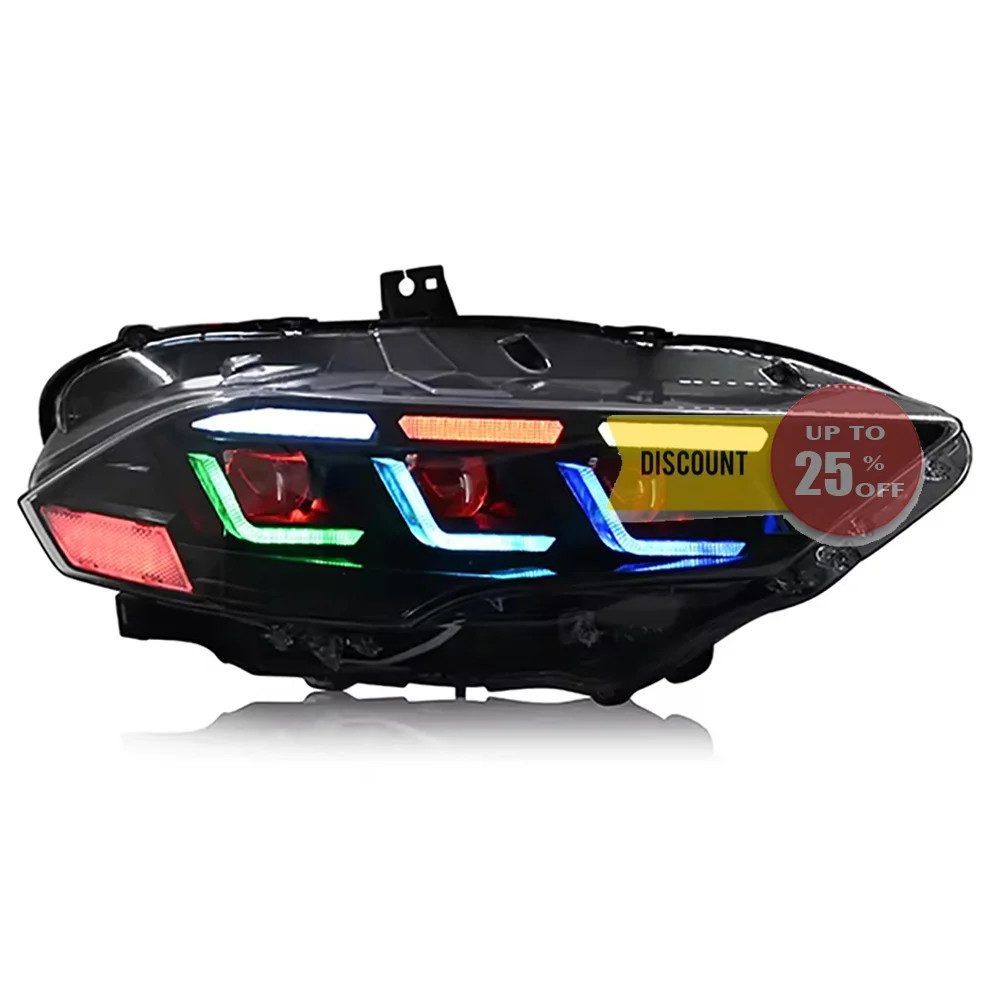 New Design LED RGB Headlamp for Ford Mustang 2015-2017 2018 - 2022 Car Accessories Front Lights Front Lamp 12v
New Design LED RGB Headlamp for Ford Mustang 2015-2017 2018 - 2022 Car Accessories Front Lights Front Lamp 12v