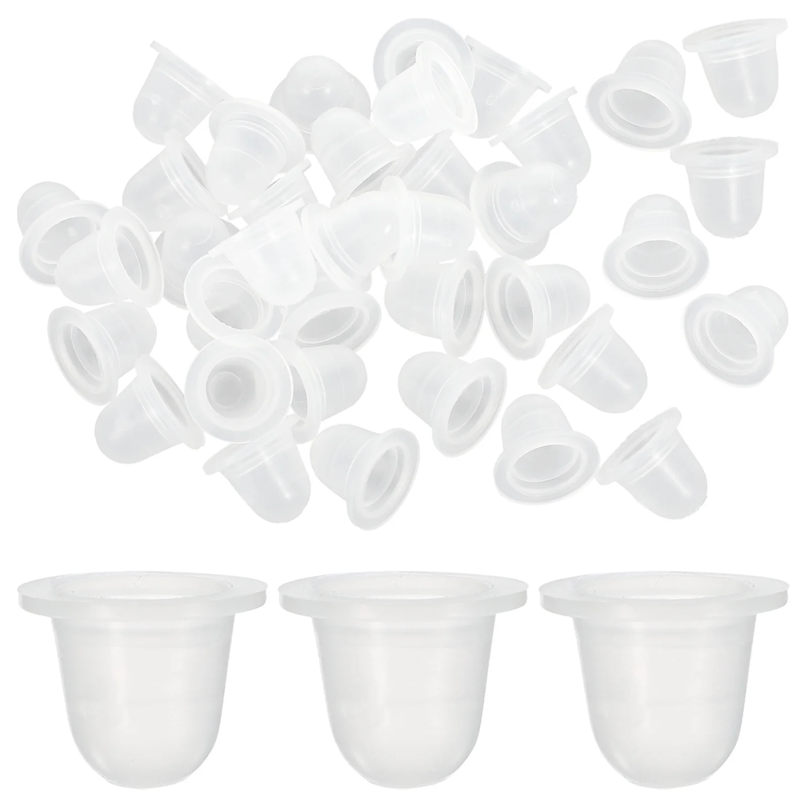 200Pcs Makeup Ink Cups Transparent Reusable Silicone Pigment Containers U Shape for Tattooing Eyelash Extensions Cosmetology
200Pcs Makeup Ink Cups Transparent Reusable Silicone Pigment Containers U Shape for Tattooing Eyelash Extensions Cosmetology