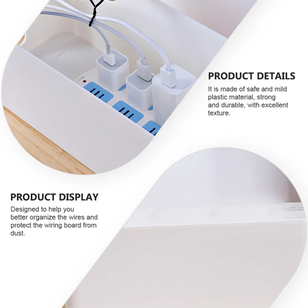 2pcs Cable Organizer Box Kit For Power Strips Storage Round Holed Wire Management Home Office Desk Cord Holder Plastic Case
2pcs Cable Organizer Box Kit For Power Strips Storage Round Holed Wire Management Home Office Desk Cord Holder Plastic Case