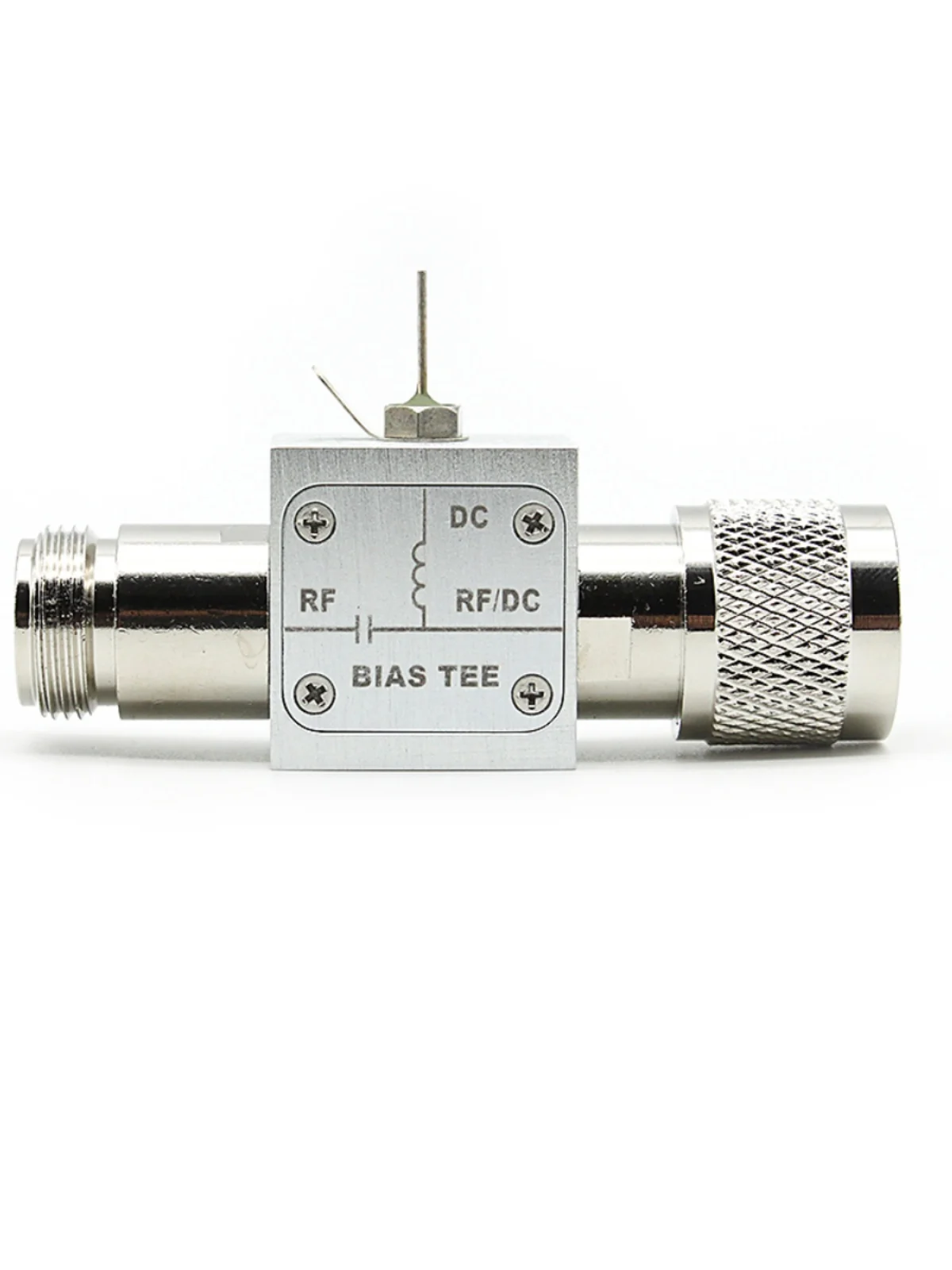 Bias Tee DC Biasing Device, DC Blocking Device, 75 Ohms RF Feed, Large Current 0.01-3GHz
Bias Tee DC Biasing Device, DC Blocking Device, 75 Ohms RF Feed, Large Current 0.01-3GHz