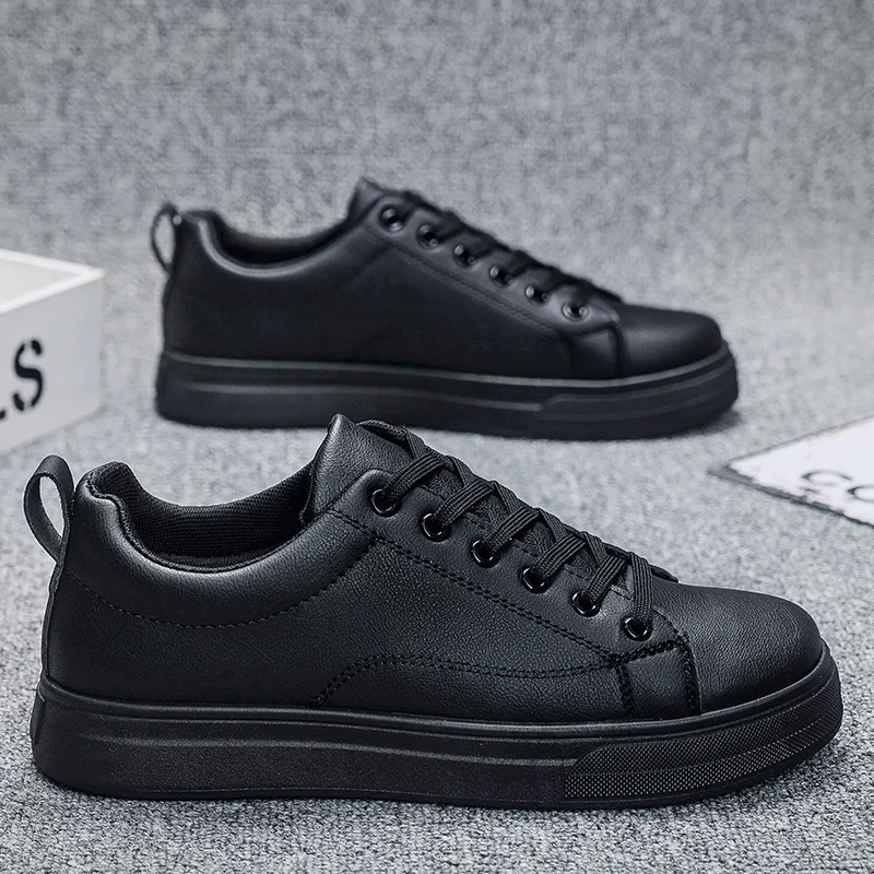 Men's Sneakers Casual Skateboarding Shoes Little White Student Shoes Professional & Casual Black Leather Sneaker
Men's Sneakers Casual Skateboarding Shoes Little White Student Shoes Professional & Casual Black Leather Sneaker