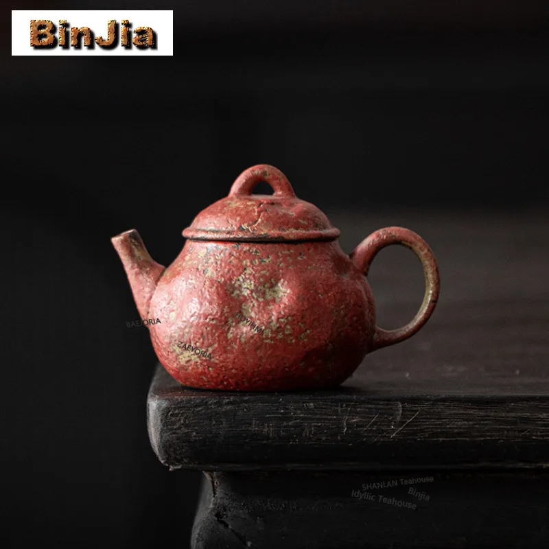 140ml Red Old Rock Mud Teapot Traditional Tea Infuser Pot Tea Brewing Kettle With Ball Hole Chinese Tea Set Supplies Decoration
140ml Red Old Rock Mud Teapot Traditional Tea Infuser Pot Tea Brewing Kettle With Ball Hole Chinese Tea Set Supplies Decoration