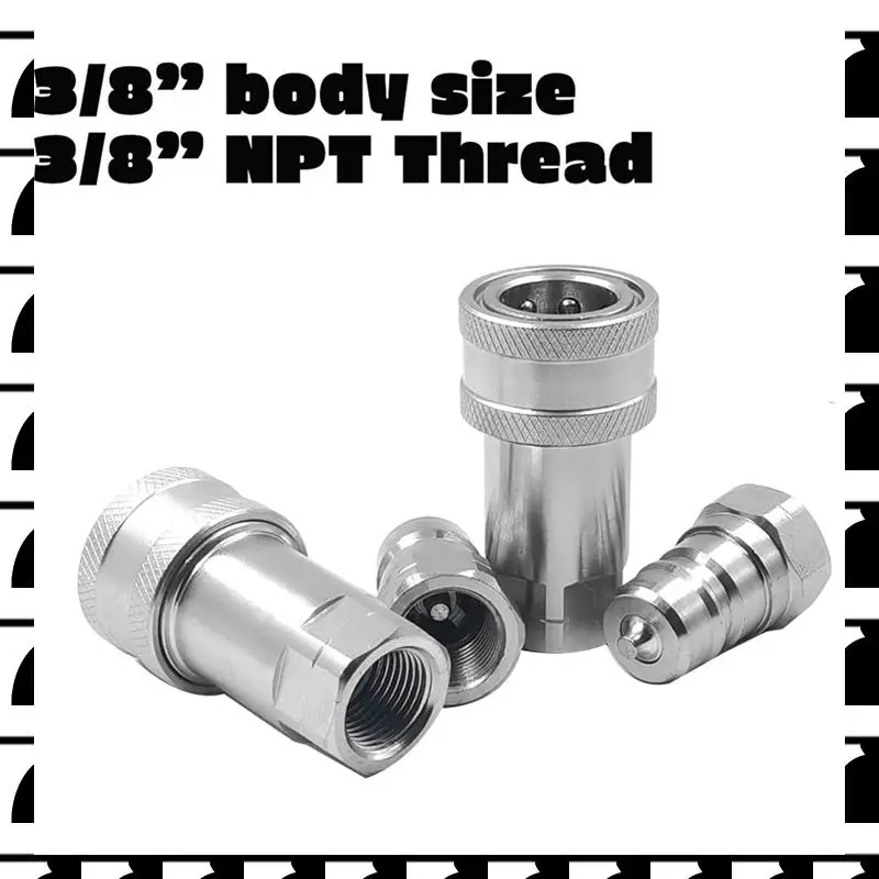 A44U, 4 комплекта, резьба 3/8 дюйма NPT ISO7241-1A, набор гидравлических быстроразъемных муфт с пылезащитным колпачком
A44U, 4 комплекта, резьба 3/8 дюйма NPT ISO7241-1A, набор гидравлических быстроразъемных муфт с пылезащитным колпачком