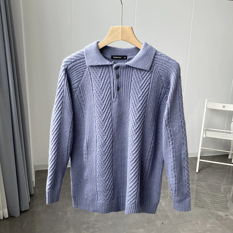 2022 Knitting Sweater Men's Autumn Clothing Fashion Korean Style Streetwear Loose Warm Solid Color Long Sleeve Pullover M76
2022 Knitting Sweater Men's Autumn Clothing Fashion Korean Style Streetwear Loose Warm Solid Color Long Sleeve Pullover M76