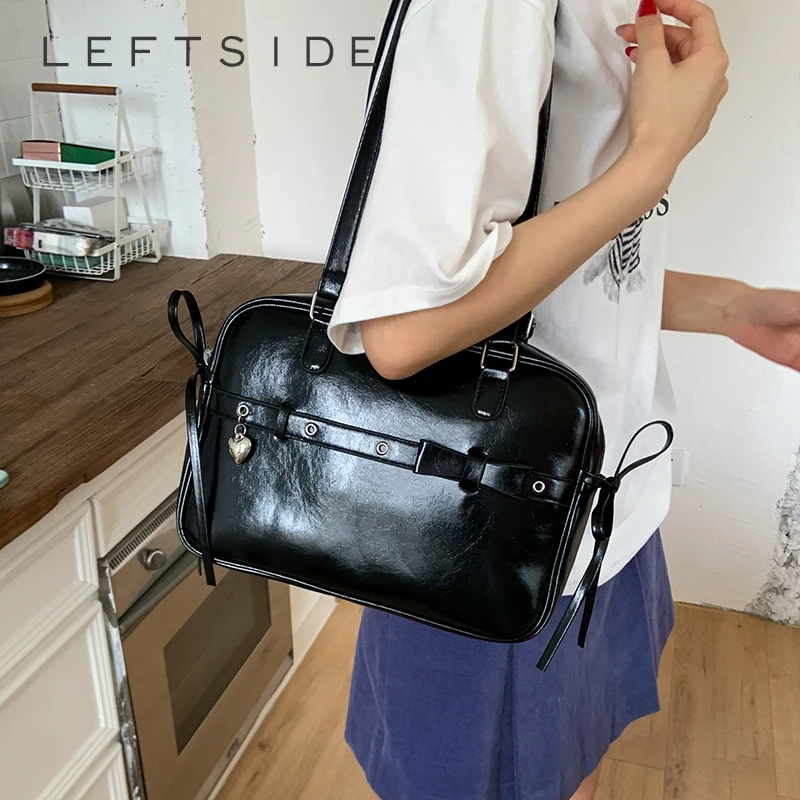 LEFTSIDE Retro Shopper Shopping Shoulder Bags for Women PU Leather Tote Bag 2025 Summer New Designer Cute Bow Square Handbags
LEFTSIDE Retro Shopper Shopping Shoulder Bags for Women PU Leather Tote Bag 2025 Summer New Designer Cute Bow Square Handbags