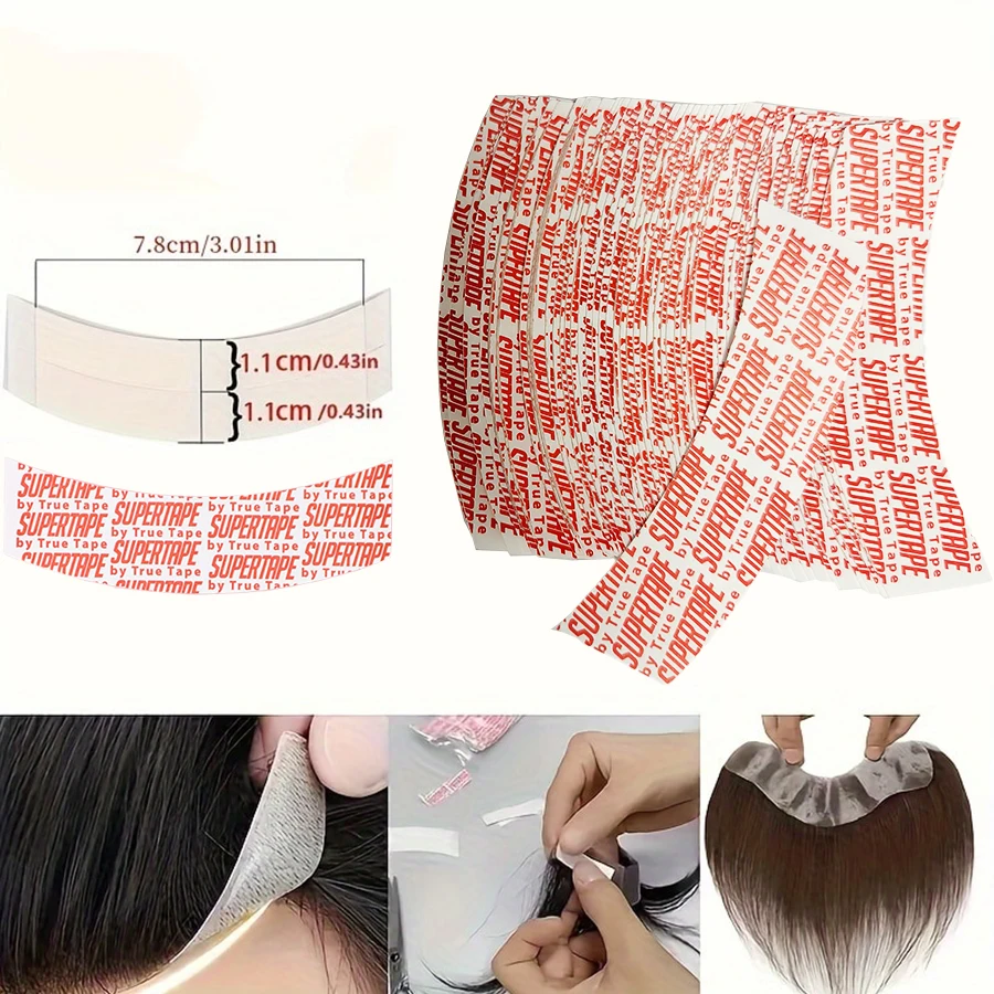50pcs Waterproof Lace Wig Tape - Strong Double-Sided Adhesive for Secure Hair Extensions & Wigs
50pcs Waterproof Lace Wig Tape - Strong Double-Sided Adhesive for Secure Hair Extensions & Wigs