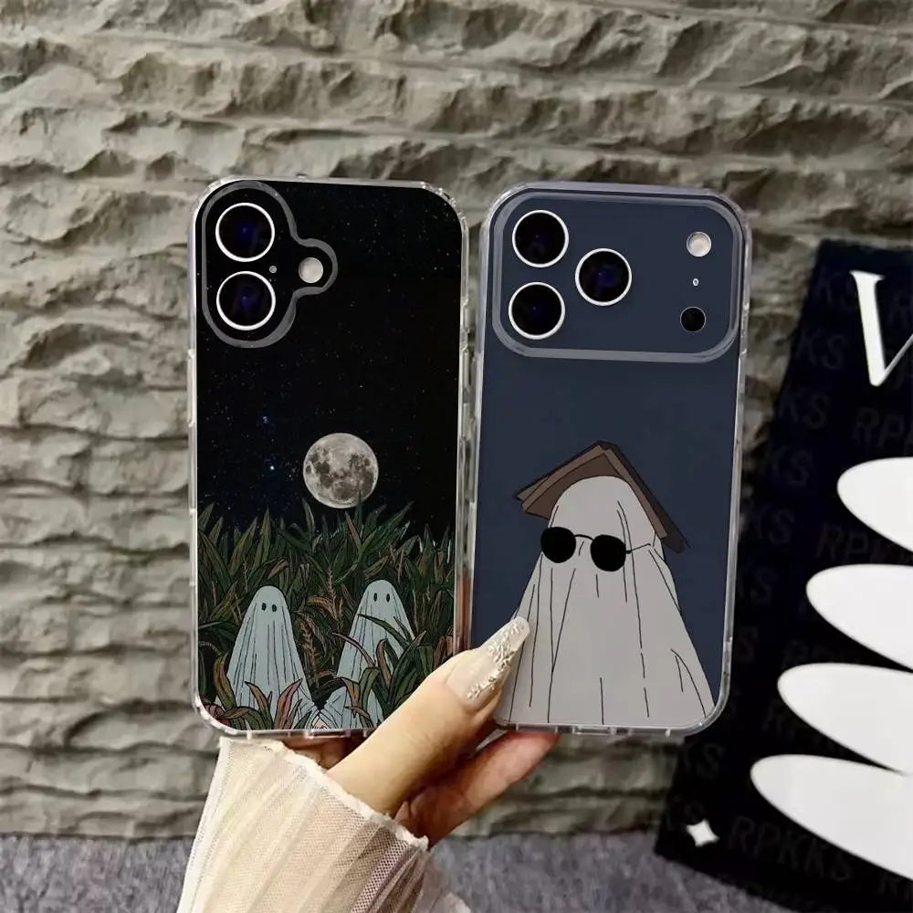 Cute Ghost Phone Case For iPhone 17,16,15,14,13,12,Pro,Max,Plus,E,SE4,Air,Mini Transparent Cover
Cute Ghost Phone Case For iPhone 17,16,15,14,13,12,Pro,Max,Plus,E,SE4,Air,Mini Transparent Cover