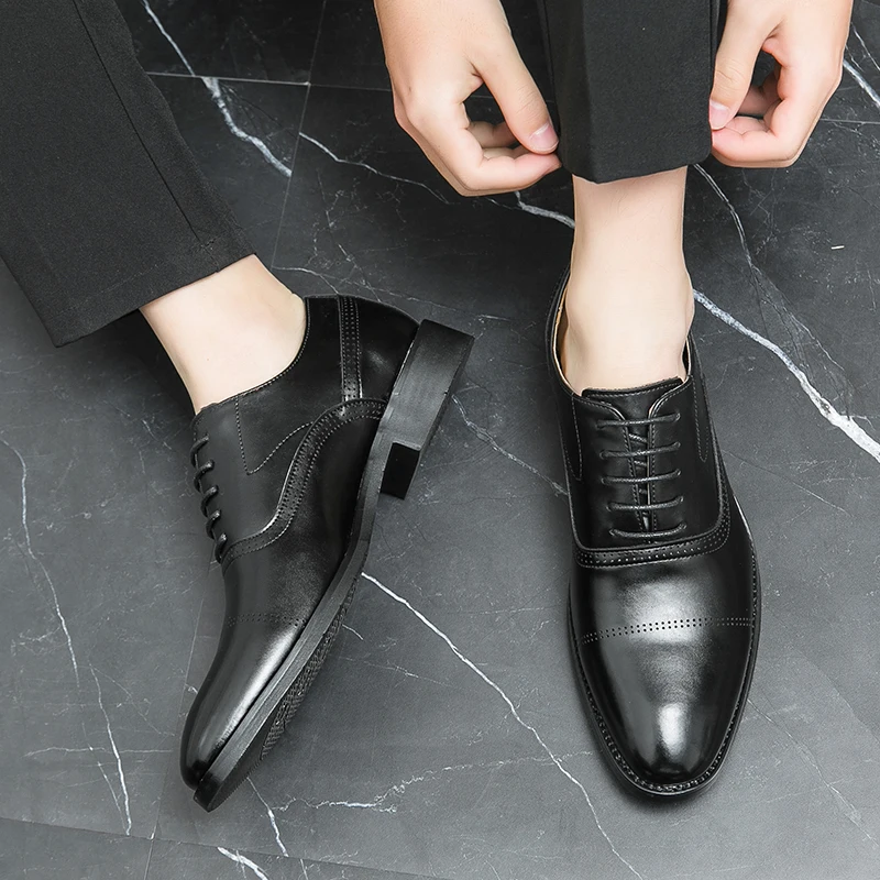 Men Retro Dress Shoes Black Brown European American Style Business Office Fashion Derby Shoes Wedding Banquet Shoes Size 38-46
Men Retro Dress Shoes Black Brown European American Style Business Office Fashion Derby Shoes Wedding Banquet Shoes Size 38-46