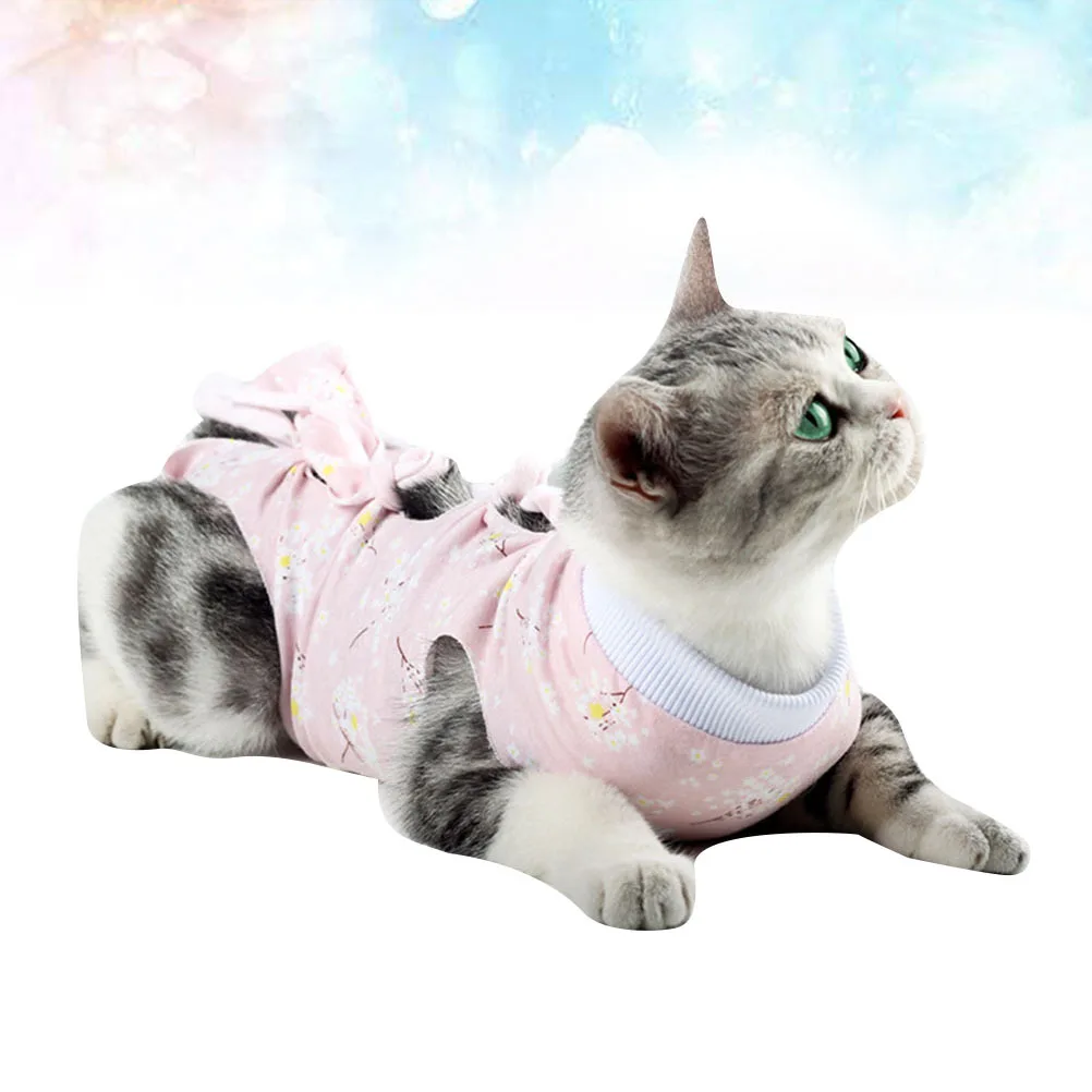 Thin Cat Neutering Clothes Pink Plum Blossom Size S Breathable Elastic Pet Recovery Costume Anti-Lick Cat Sterilization Clothes 
Thin Cat Neutering Clothes Pink Plum Blossom Size S Breathable Elastic Pet Recovery Costume Anti-Lick Cat Sterilization Clothes