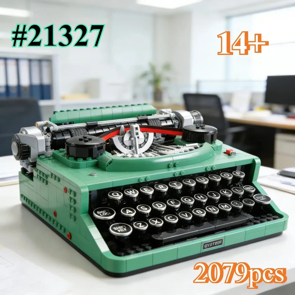 Наборы строительных блоков «Ретро-зеленая пишущая машинка 21327», подходящие для подарков на день рождения, совместимые с деталями Lego, 2079 шт.
Наборы строительных блоков «Ретро-зеленая пишущая машинка 21327», подходящие для подарков на день рождения, совместимые с деталями Lego, 2079 шт.