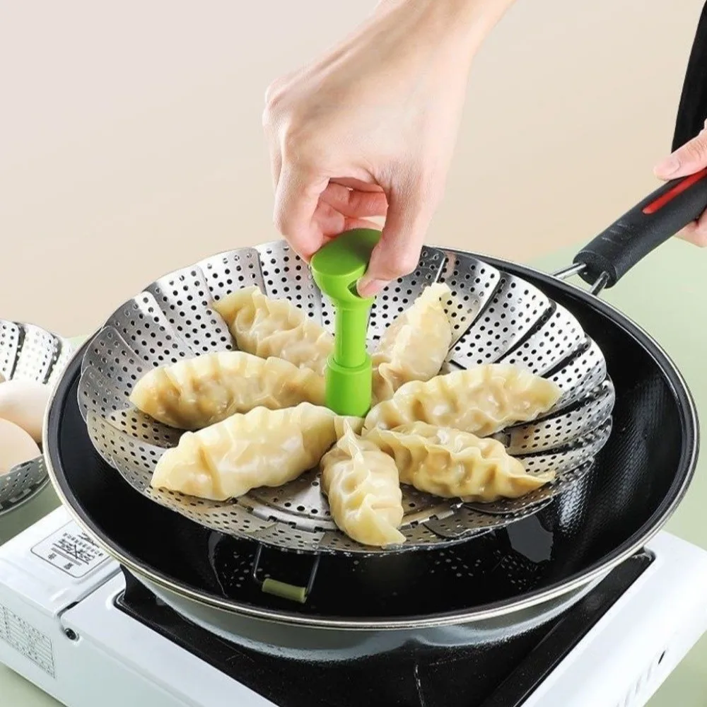 Stainless Steel Lotus Steaming Tray Folding Design Mesh Basket Folding Food Steamer Multi-Function Expandable Mesh Steamer Rack
Stainless Steel Lotus Steaming Tray Folding Design Mesh Basket Folding Food Steamer Multi-Function Expandable Mesh Steamer Rack