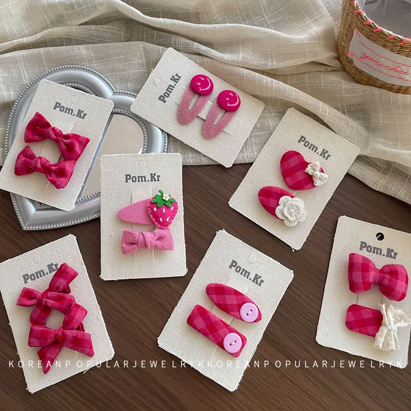 Magenta Fabric Bow Hair Barrettes for Children Cute Strawberry Side Fringe Clips Soft Non Slip Daily Use Portable Lightweight
Magenta Fabric Bow Hair Barrettes for Children Cute Strawberry Side Fringe Clips Soft Non Slip Daily Use Portable Lightweight
