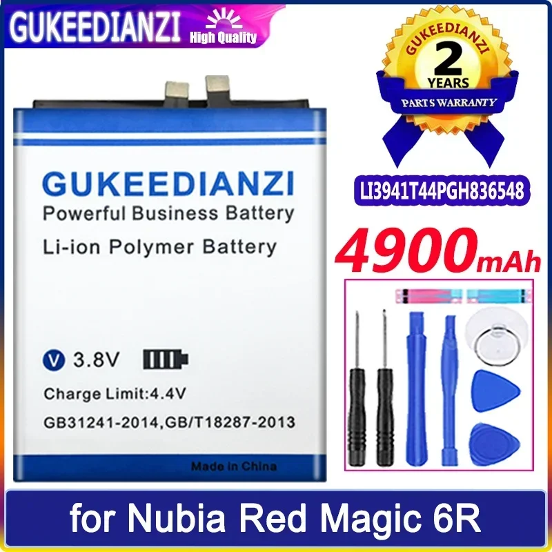 Мобильный телефон батареи LI3941T44PGH836548 4900 мАч для ZTE Nubia Red Magic 6R, сменный портативный аккумулятор для смартфона
Мобильный телефон батареи LI3941T44PGH836548 4900 мАч для ZTE Nubia Red Magic 6R, сменный портативный аккумулятор для смартфона