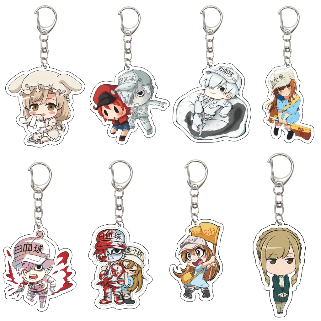 55MM Anime Cells at Work! KeychainWhite Blood Cell Red Blood Cell Platelet Macrophages Acrylic Keychain Christmas Gifts
55MM Anime Cells at Work! KeychainWhite Blood Cell Red Blood Cell Platelet Macrophages Acrylic Keychain Christmas Gifts