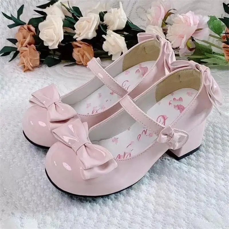 Women's Shoes Japanese Style Jk Skirt Shoes Classic Round Headed Thick Heel Mary Janes Small Leather Shoe Sweet Bow Lolita Shoes
Women's Shoes Japanese Style Jk Skirt Shoes Classic Round Headed Thick Heel Mary Janes Small Leather Shoe Sweet Bow Lolita Shoes