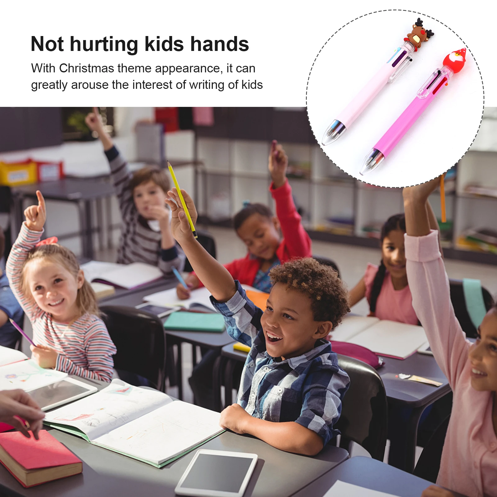 8pcs Christmas Gel Pen Xmas Theme Festival Cartoon Design Plastic Ink Smooth Writing Practical Office Supplies Gift for Kids
8pcs Christmas Gel Pen Xmas Theme Festival Cartoon Design Plastic Ink Smooth Writing Practical Office Supplies Gift for Kids