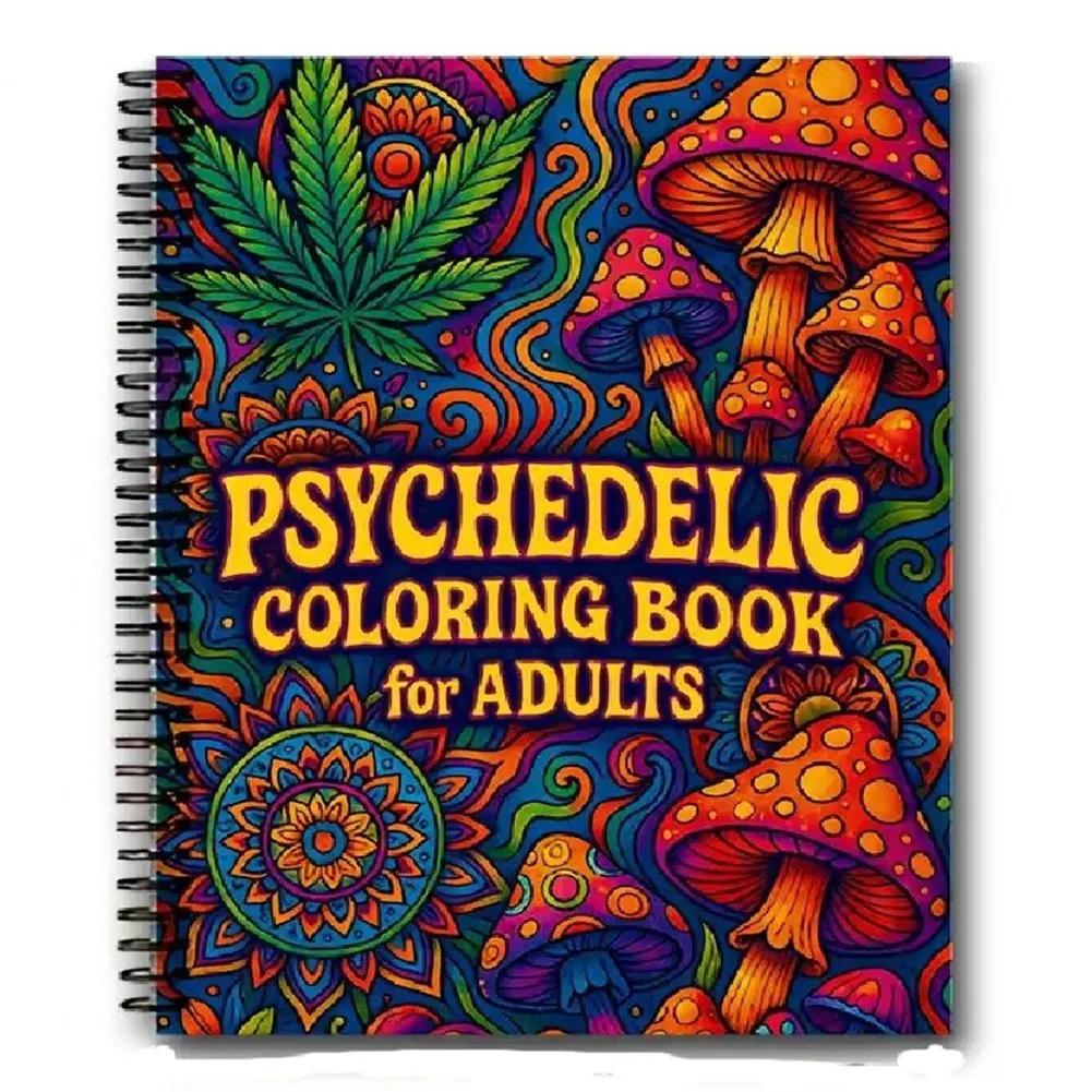 For Adults Coloring Book:Trippy Psychedelic Design Mushroom, Magic Worlds& Optical Illusion Pages
For Adults Coloring Book:Trippy Psychedelic Design Mushroom, Magic Worlds& Optical Illusion Pages