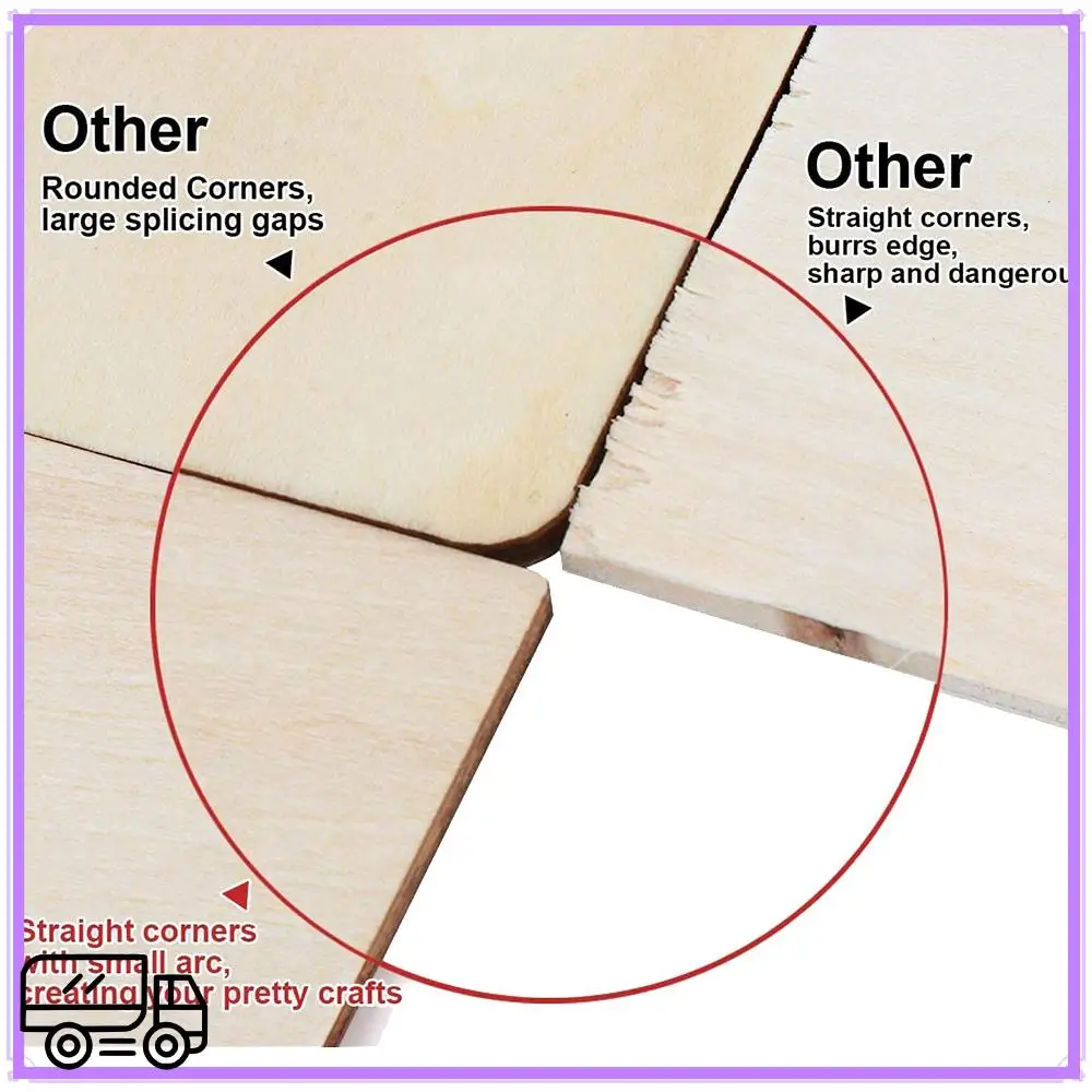 High Quality Unfinished Wood Pieces 50 Pcs 4 Inch Square Blank Wood Natural Slices Cutouts For DIY Crafts Painting Staining
High Quality Unfinished Wood Pieces 50 Pcs 4 Inch Square Blank Wood Natural Slices Cutouts For DIY Crafts Painting Staining