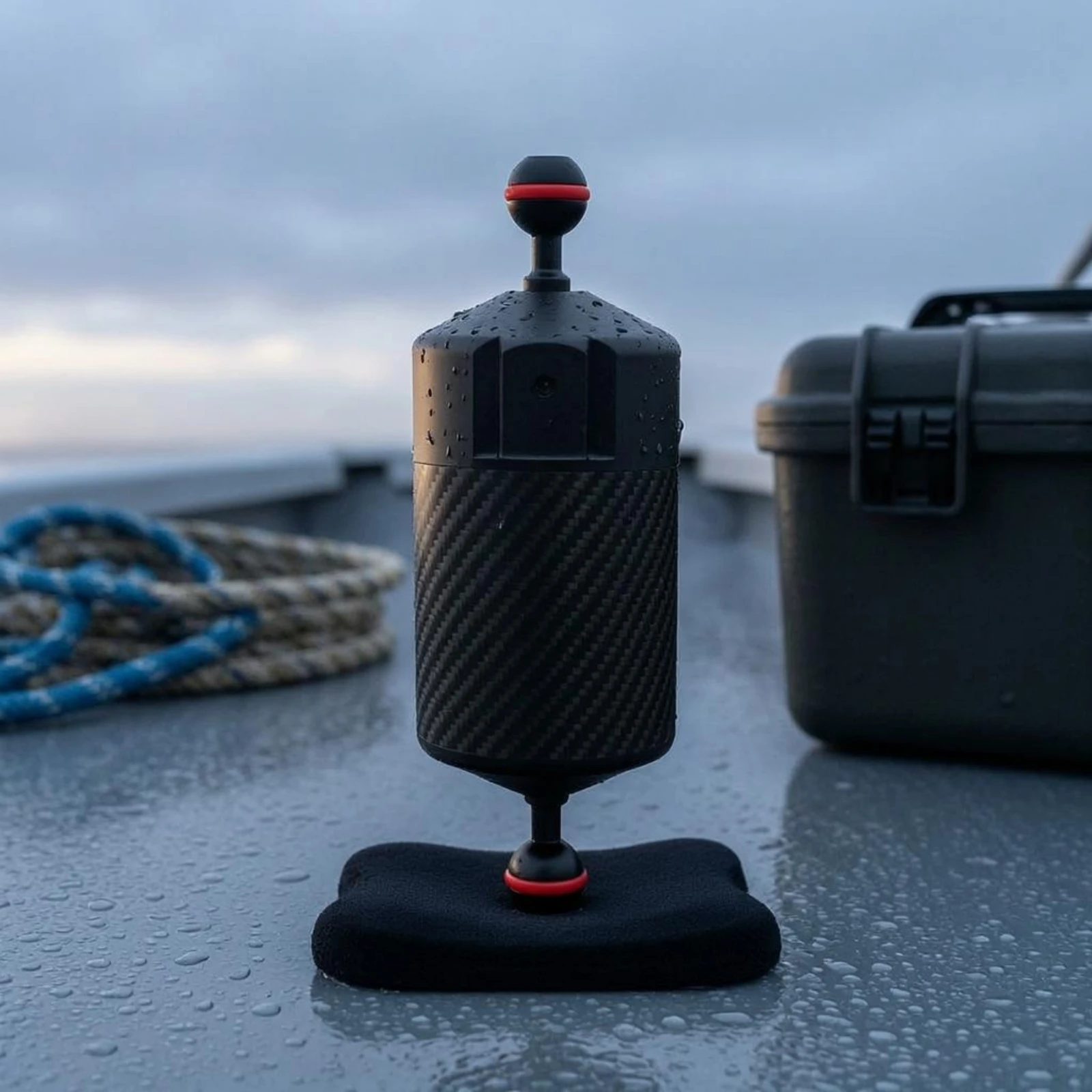 Carbon-Fiber Buoyancy Arm Black Weave Underwater Camera Buoyancy Arm Red Accent Rings Lightweight for Divers, Dive Rig
Carbon-Fiber Buoyancy Arm Black Weave Underwater Camera Buoyancy Arm Red Accent Rings Lightweight for Divers, Dive Rig