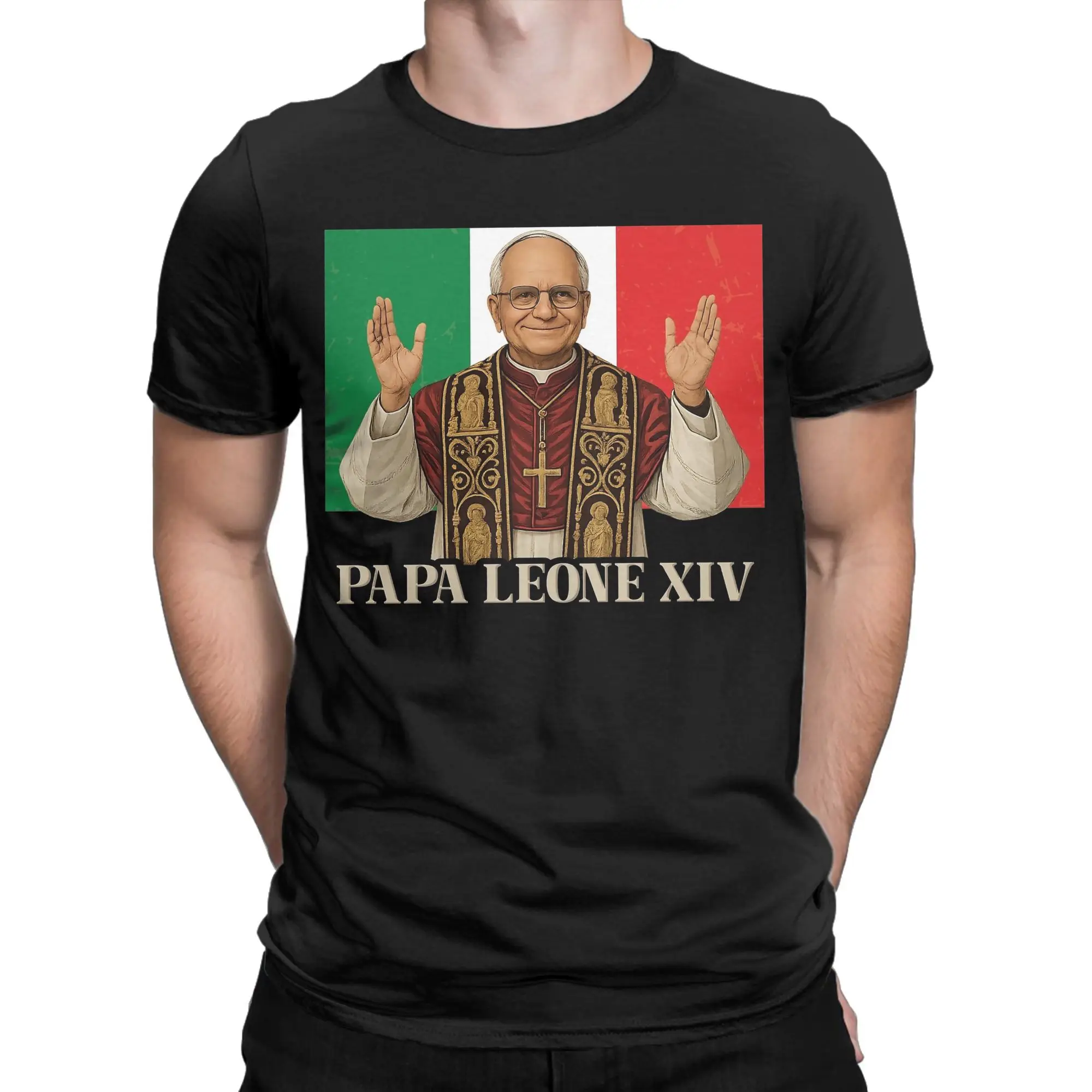 Italy Flag Cardinal Robert Prevost Pope Leo T-Shirts Men Pure Cotton Tee Shirt Crew Neck Short Sleeve T Shirts Gift Idea Tops
Italy Flag Cardinal Robert Prevost Pope Leo T-Shirts Men Pure Cotton Tee Shirt Crew Neck Short Sleeve T Shirts Gift Idea Tops