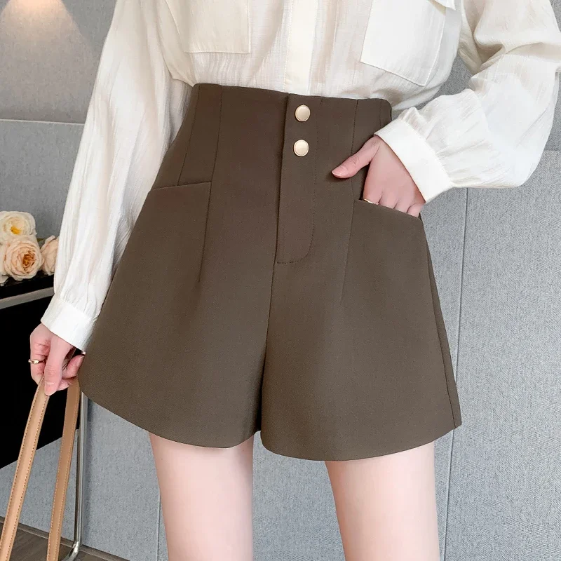 Korean Style Women High Waisted Wide Leg Black Shorts , Woman Fashion Casual Xxl Shorts
Korean Style Women High Waisted Wide Leg Black Shorts , Woman Fashion Casual Xxl Shorts