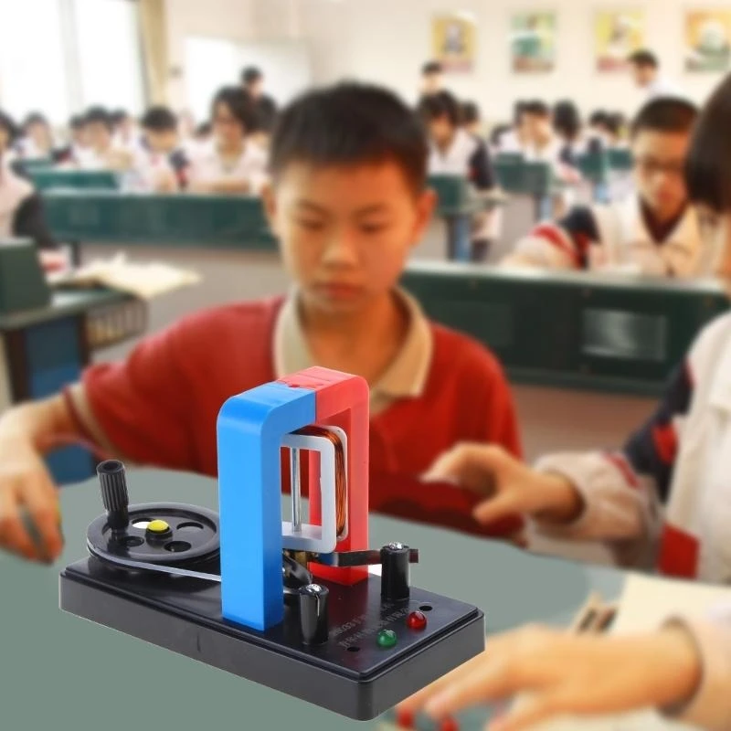 DIY Hand-cranked Electricity Generator Model Labs Demonstration Motor for Physical Science Experiment Education
DIY Hand-cranked Electricity Generator Model Labs Demonstration Motor for Physical Science Experiment Education