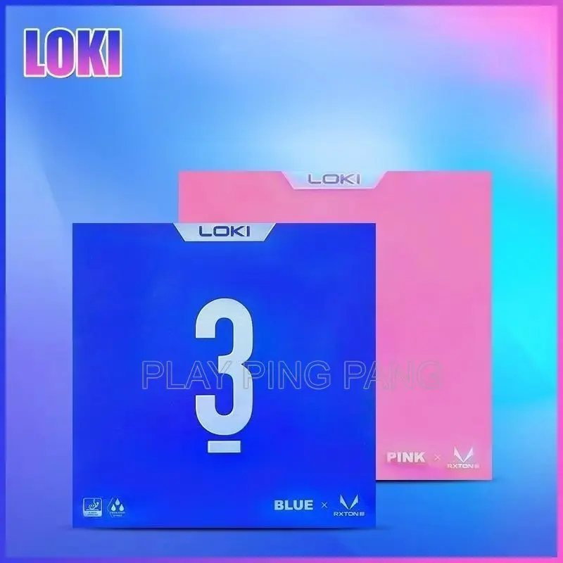 LOKI RXTON 3 MAX, голубая, розовая резиновая цветная губка для настольного тенниса
LOKI RXTON 3 MAX, голубая, розовая резиновая цветная губка для настольного тенниса