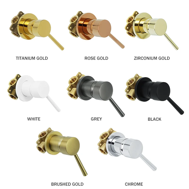 Mixer Water Tap Bathroom Water Faucets Shower Splitter Valve Black Gold Chrome Round Solid Brass Concealed Single function
Mixer Water Tap Bathroom Water Faucets Shower Splitter Valve Black Gold Chrome Round Solid Brass Concealed Single function