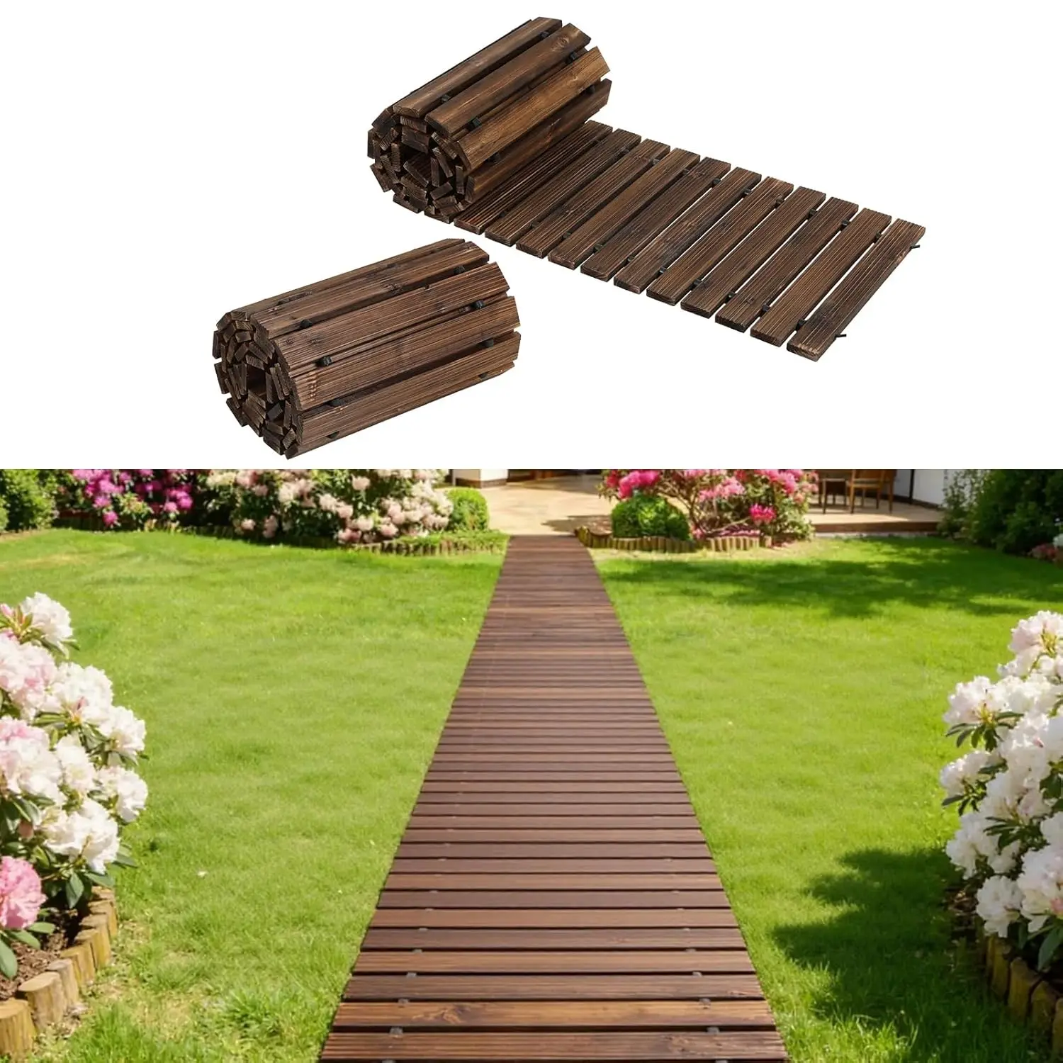 8FT Roll Out Cedar Garden Pathway Boardwalk Non-Slip Outdoor Flooring Lawn Yard Beach Patio Walkway 8ft, Custom
8FT Roll Out Cedar Garden Pathway Boardwalk Non-Slip Outdoor Flooring Lawn Yard Beach Patio Walkway 8ft, Custom