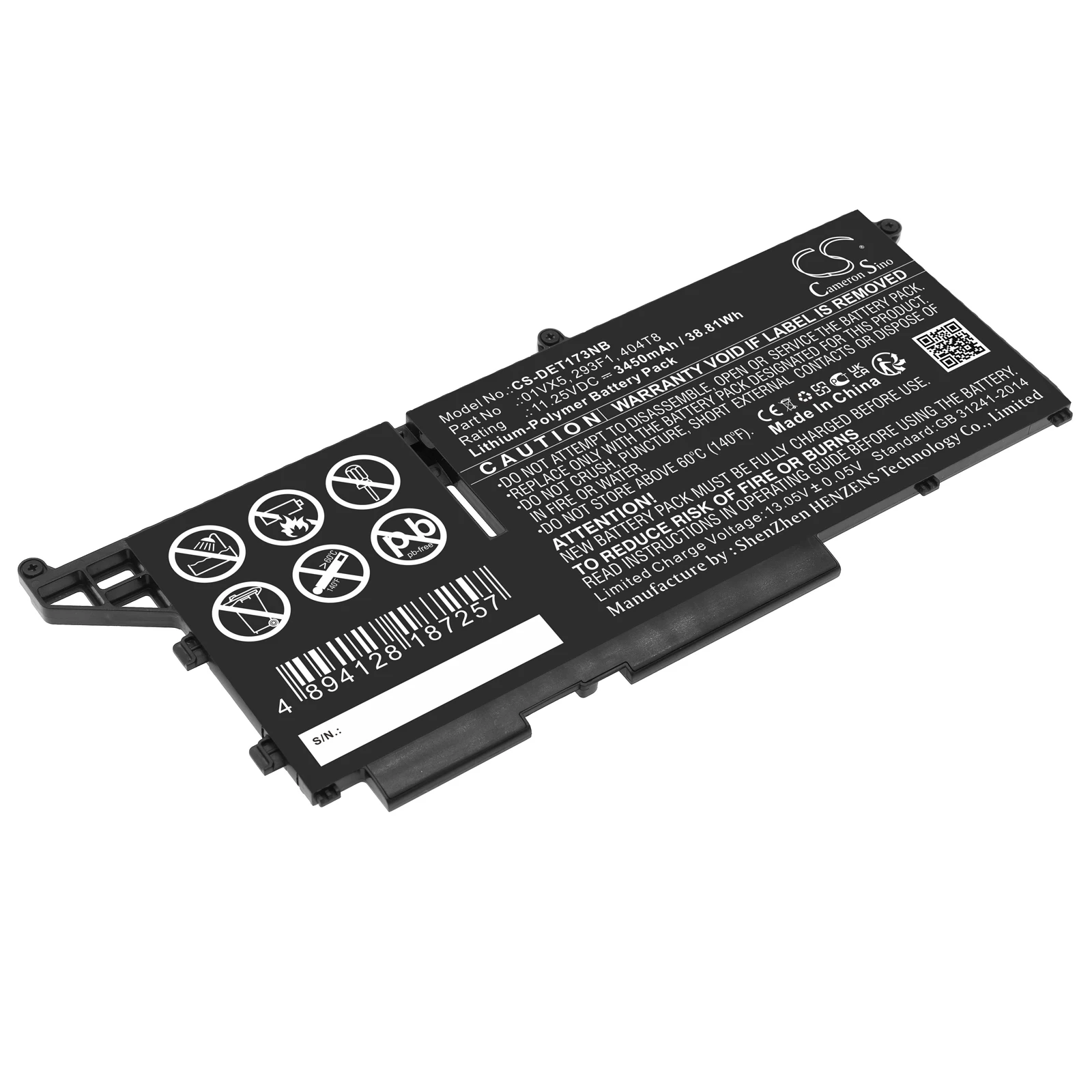 CS Replacement Battery For DELL Latitude 13 7330, Latitude 7330 Rugged Extreme 01VX5, 293F1, 40
CS Replacement Battery For DELL Latitude 13 7330, Latitude 7330 Rugged Extreme 01VX5, 293F1, 40