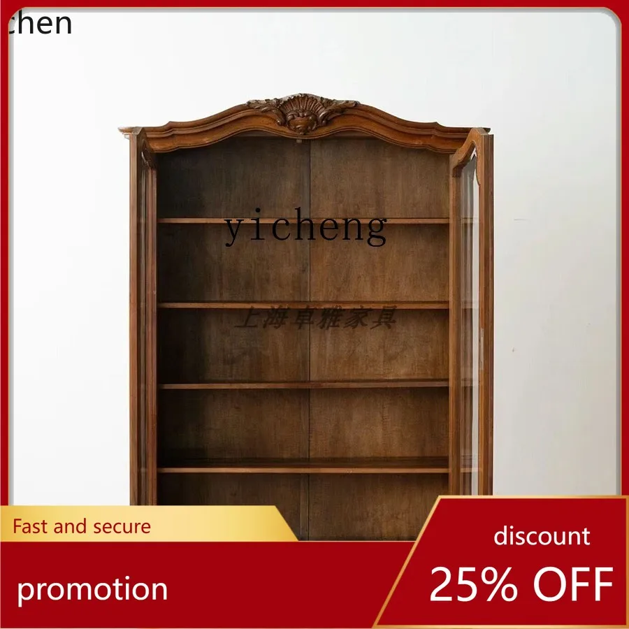 YFY European-style Home Vintage Solid Wood Carved Distressed Display Cabinet Sideboard Antique-style Wine Cabinet
YFY European-style Home Vintage Solid Wood Carved Distressed Display Cabinet Sideboard Antique-style Wine Cabinet