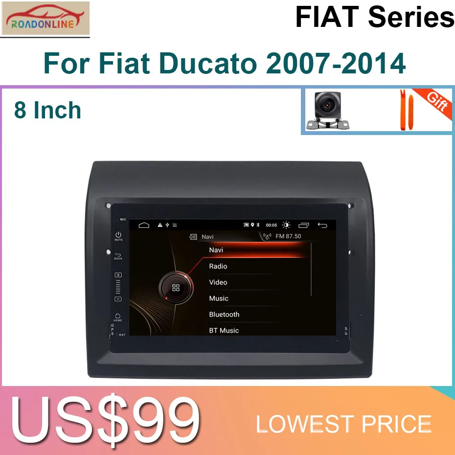 Android 10 Car Radio Multimedia Player For Fiat Ducato 2007-2014 Navigation Stereo DSP WIFi SWC
Android 10 Car Radio Multimedia Player For Fiat Ducato 2007-2014 Navigation Stereo DSP WIFi SWC