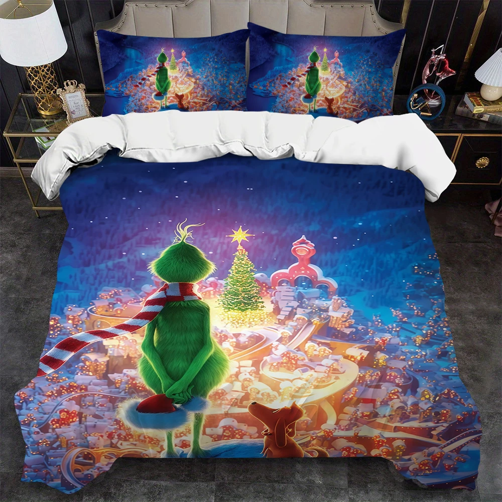 Cartoon G-GrinchS-Christmas Duvet Cover Set Soft Wash Bed 3 Piece Summer Comfortable Student Dormitory Home Baby Bedding Best
Cartoon G-GrinchS-Christmas Duvet Cover Set Soft Wash Bed 3 Piece Summer Comfortable Student Dormitory Home Baby Bedding Best
