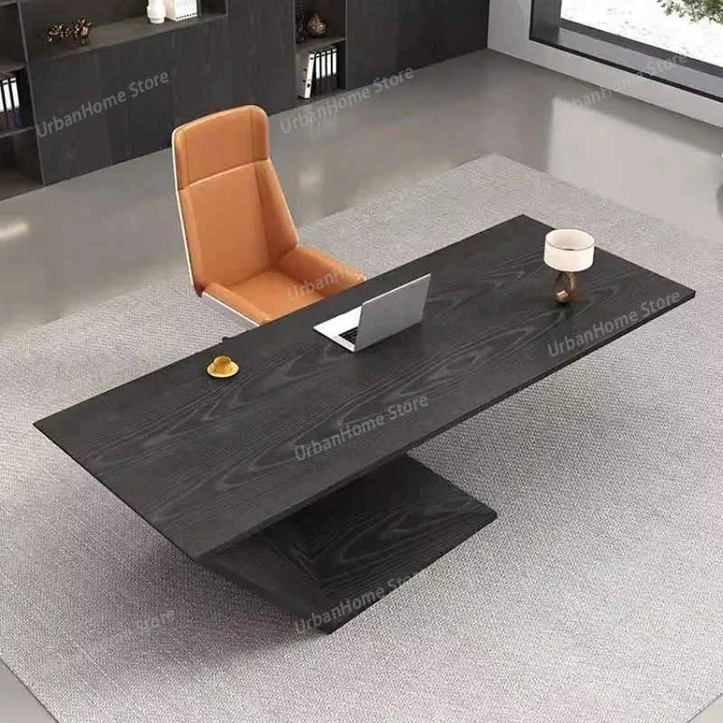 Working Executive Desk Chair Designer Asthetic Conference Office Table Study Writing Black Mesa Para Computador Home Office
Working Executive Desk Chair Designer Asthetic Conference Office Table Study Writing Black Mesa Para Computador Home Office