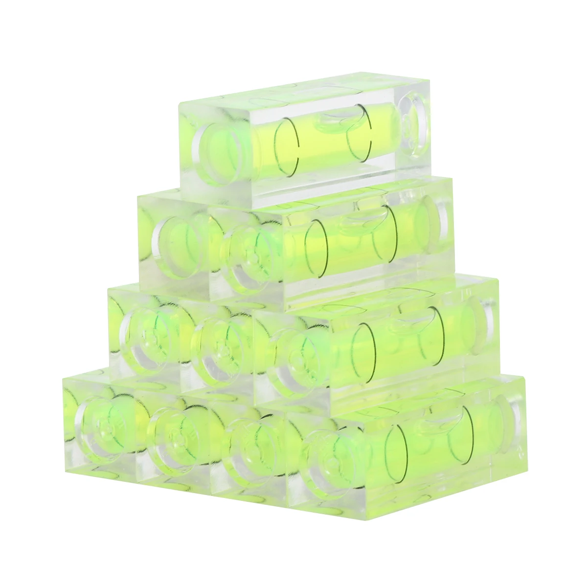 10pcs Mini Bubble Spirit Portable Strip Line Level Bar Shape Leveler For Wood Carving Lightweight Square Light Green Horizontal
10pcs Mini Bubble Spirit Portable Strip Line Level Bar Shape Leveler For Wood Carving Lightweight Square Light Green Horizontal