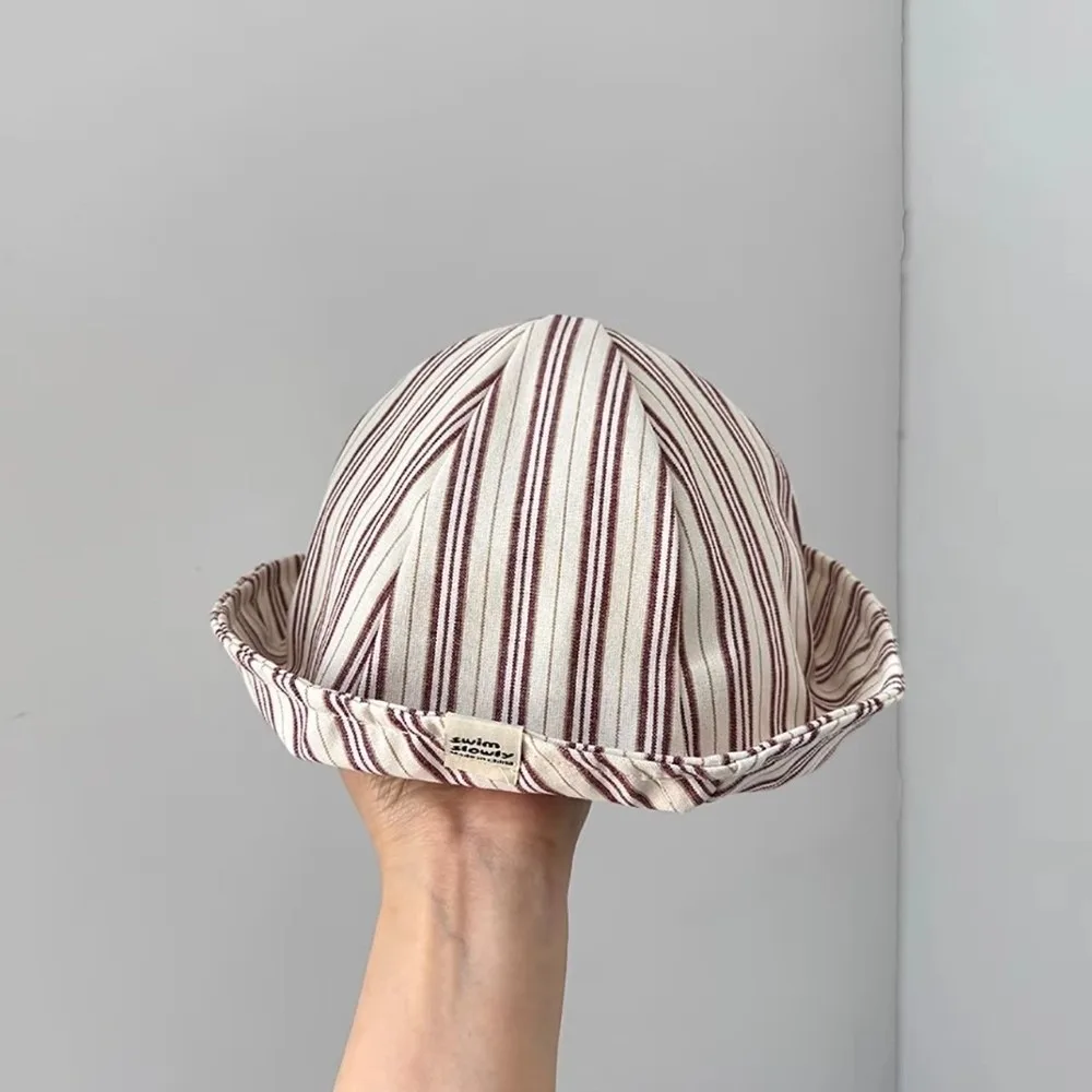 Cute Cotton Baby Bucket Hat Soft Breathable Infant Panama Bonnet Striped Pattern Kids Sun Visor Hats Kids Wear
Cute Cotton Baby Bucket Hat Soft Breathable Infant Panama Bonnet Striped Pattern Kids Sun Visor Hats Kids Wear