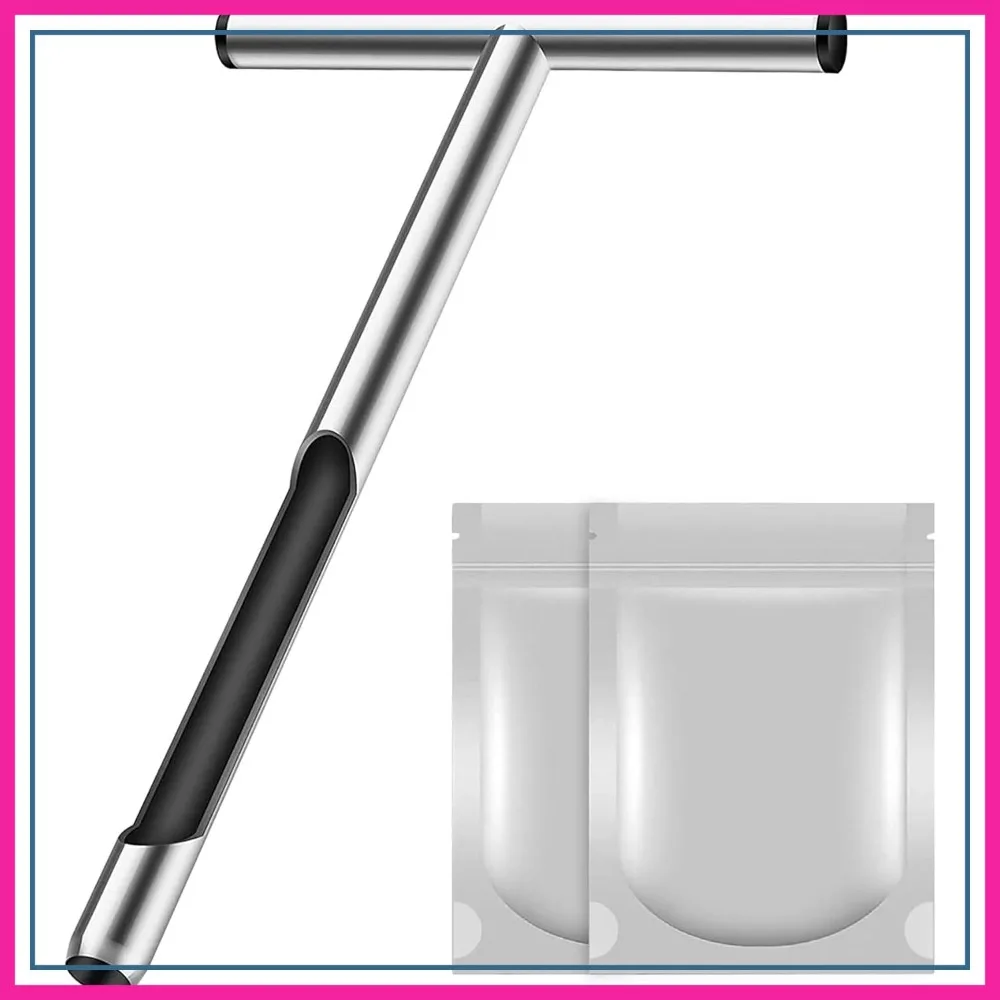 12 Inch Stainless Steel Soil Probe Rod with T Handle, Includes Soil Sample Kit for Plant Care Lawn Garden Farm
12 Inch Stainless Steel Soil Probe Rod with T Handle, Includes Soil Sample Kit for Plant Care Lawn Garden Farm