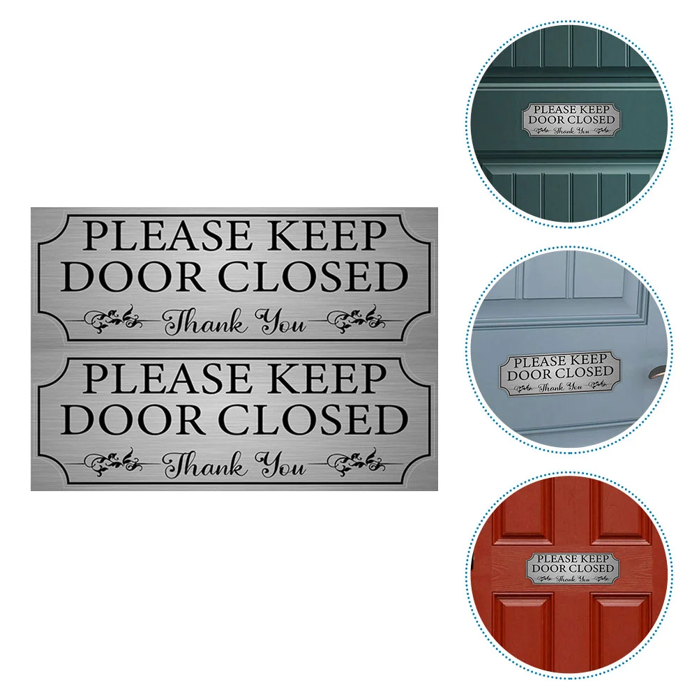 2 Pcs Keep Closed Sticker Decoration Decorative Door Sign Decal Please Metal Bathroom Notice Pvc Decals
2 Pcs Keep Closed Sticker Decoration Decorative Door Sign Decal Please Metal Bathroom Notice Pvc Decals