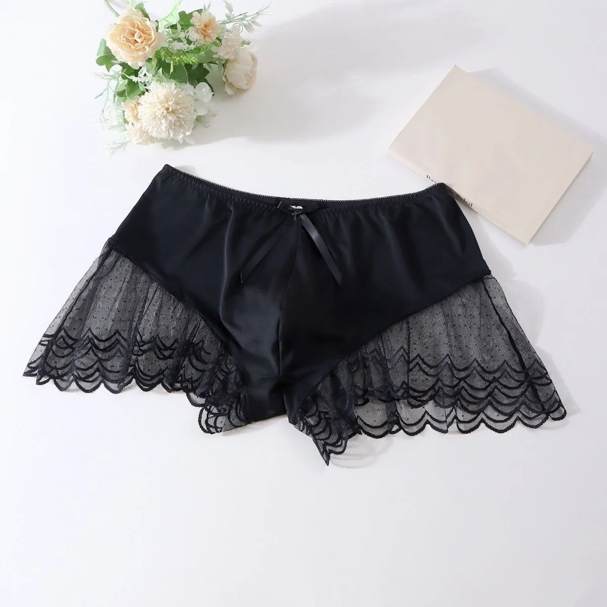 Man's Sexy Lace Mesh Hem Briefs Panties BF Gifts Sissy Breathable Comfortable Live Show Dance Costumes DJ Club Bar Harajuku
Man's Sexy Lace Mesh Hem Briefs Panties BF Gifts Sissy Breathable Comfortable Live Show Dance Costumes DJ Club Bar Harajuku