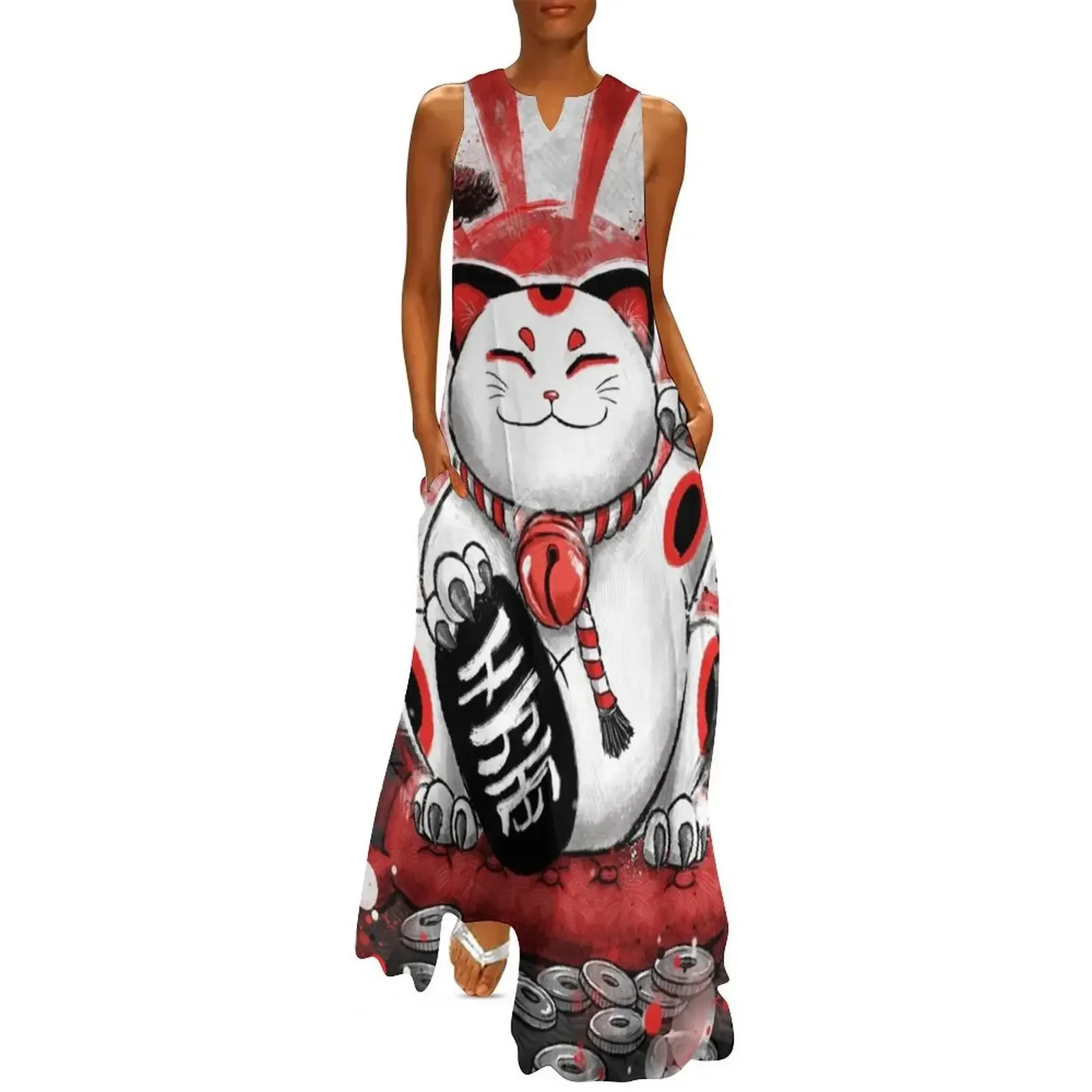Japan Collection - Lucky Cat Long Dress Dress vintage sexy dress for women Womens dresses women summer 
Japan Collection - Lucky Cat Long Dress Dress vintage sexy dress for women Womens dresses women summer