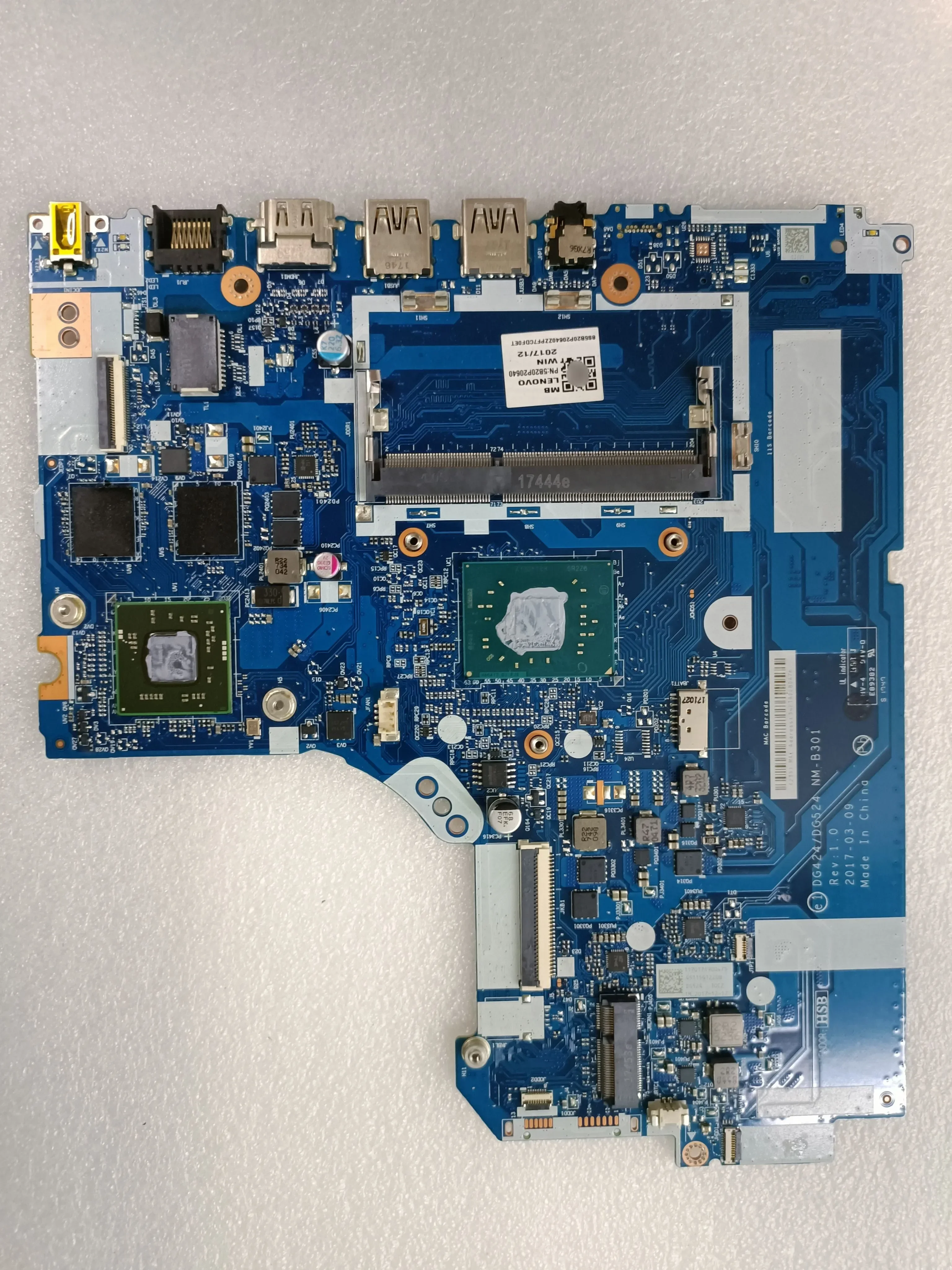 For Lenovo Ideapad 320-15IAP Celeron N3450 Laptop Motherboard 5B20P20640 NM-B301 Notebook Mainboard
For Lenovo Ideapad 320-15IAP Celeron N3450 Laptop Motherboard 5B20P20640 NM-B301 Notebook Mainboard