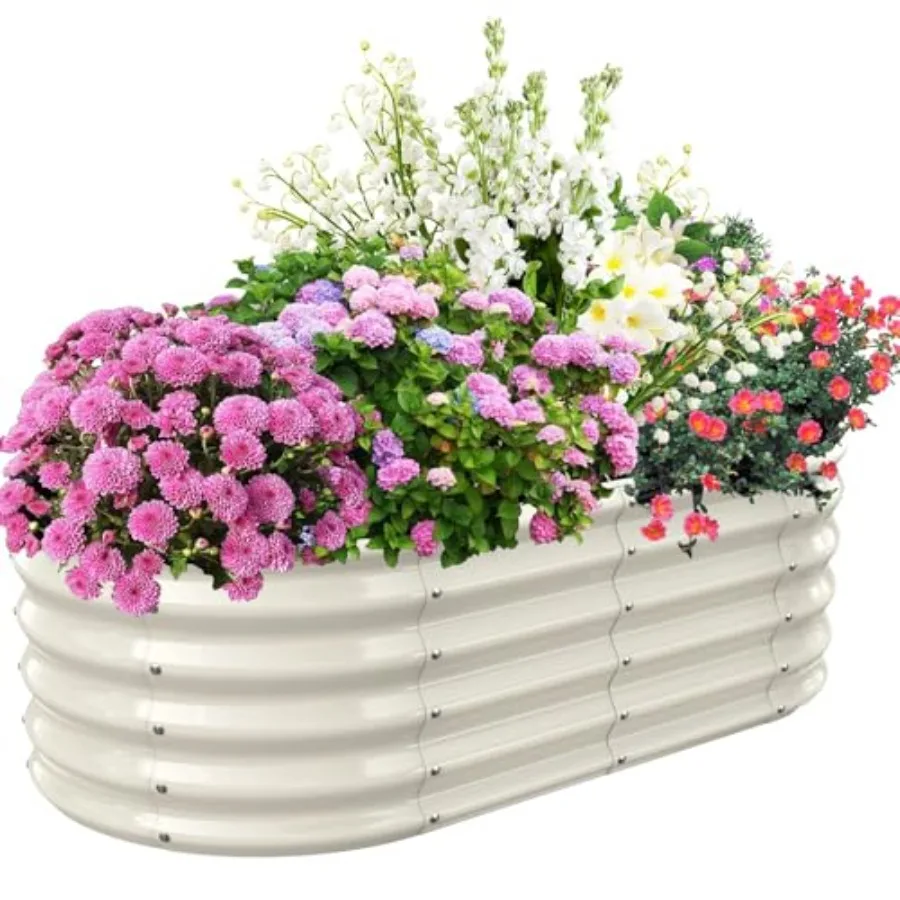 17" Tall Elevated Oval Metal Raised Garden Bed - 4Feet x 2Feet in Size and 0.8MM Thick Durable Planter Bed/Box for Vegetables F
17" Tall Elevated Oval Metal Raised Garden Bed - 4Feet x 2Feet in Size and 0.8MM Thick Durable Planter Bed/Box for Vegetables F
