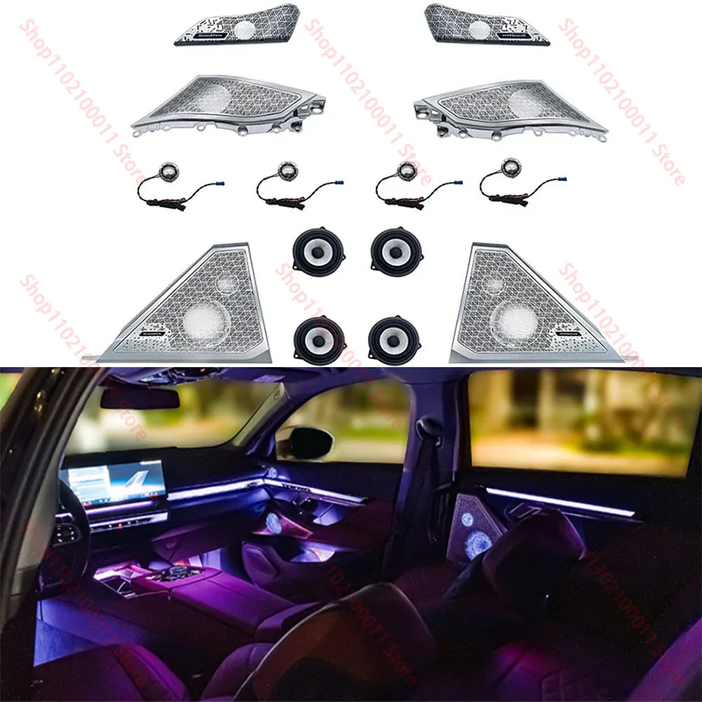 For BMW 5 Series G68/G60 Illuminated Upgrade Speaker Covers – Crystal Clear Sound + Dazzling RGB Ambient Light
For BMW 5 Series G68/G60 Illuminated Upgrade Speaker Covers – Crystal Clear Sound + Dazzling RGB Ambient Light