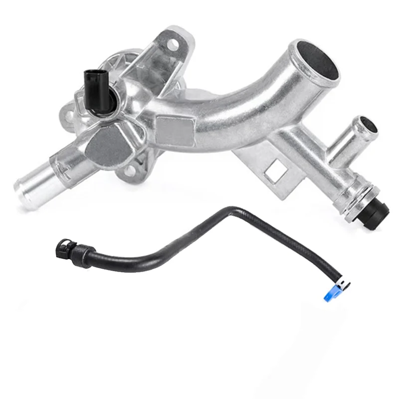 Engine Coolant Housing Water Outlet Aluminum with Hose for Chevy Cruze, Sonic, Trax and Buick 1.4L - 25193922, 13251447
Engine Coolant Housing Water Outlet Aluminum with Hose for Chevy Cruze, Sonic, Trax and Buick 1.4L - 25193922, 13251447
