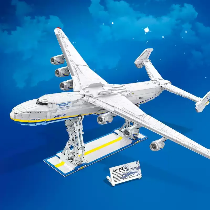 An-225 Transport Aircraft 1:84 Scale Model Building Blocks Assembly Toy
An-225 Transport Aircraft 1:84 Scale Model Building Blocks Assembly Toy
