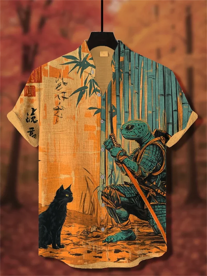 Мужская новая удобная льняная рубашка с короткими рукавами, 3D-принт с изображением дракона и цветочным узором персикового цвета, топ с короткими рукавами на пуговицах
Мужская новая удобная льняная рубашка с короткими рукавами, 3D-принт с изображением дракона и цветочным узором персикового цвета, топ с короткими рукавами на пуговицах